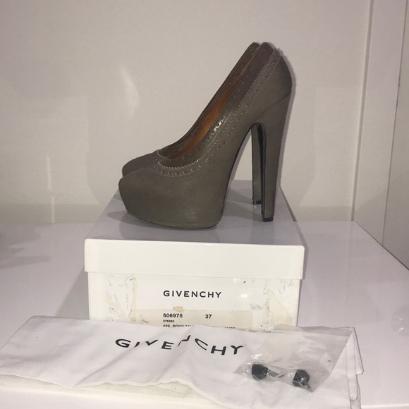 Givenchy Pony-hair + Calf Taupe Pumps 37 - Picture 1 of 8